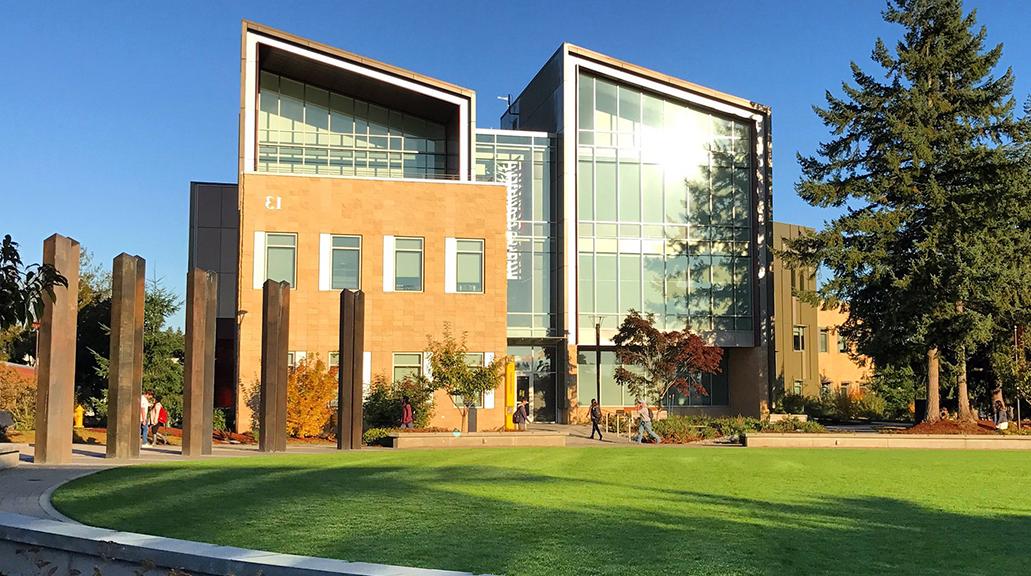 An image of TCC's Hardned Center, the healthcare building on campus